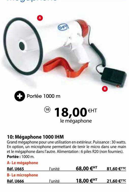 mégaphone 1000 ihm