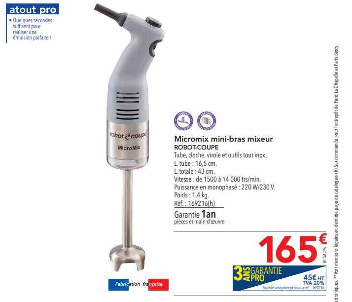 micromix mini-bras mixeur robot-coupe