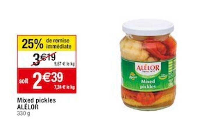 mixed pickles alélor