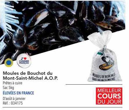 Moules De Bouchot Du Mont-Saint-Michel A.o.p.