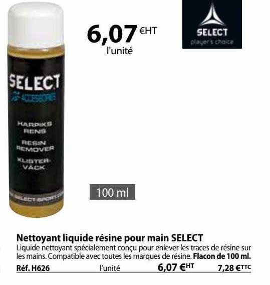 Nettoyant Liquide Résine Pour Main Select