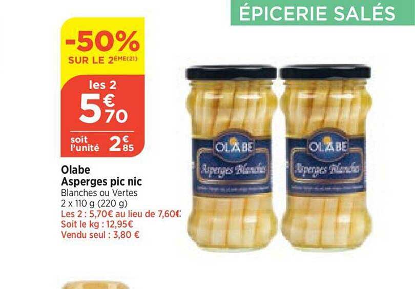 olabe asperges pic nic