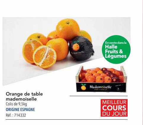 Orange De Table Mademoiselle