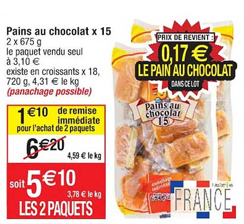 pains au chocolat x15