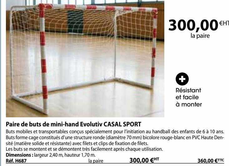 Paire De Buts De Mini-hand Evolutiv Casal Sport