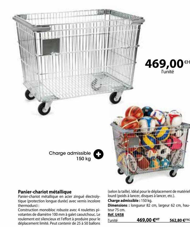 Panier-chariot Métallique