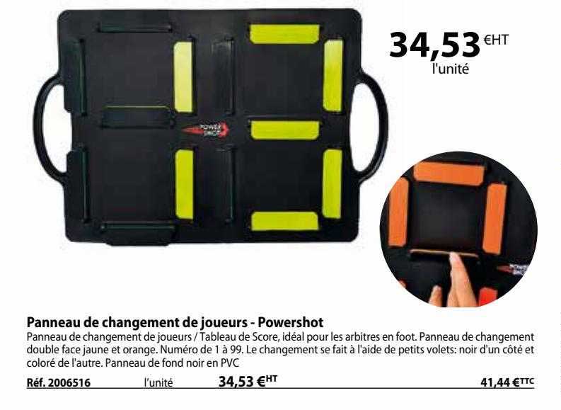 Panneau De Changement De Joueurs - Powershot