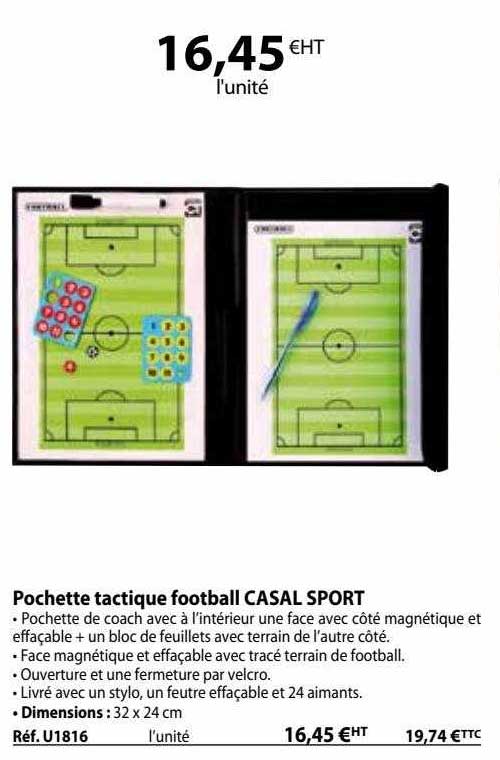 pochette tactique football casal sport