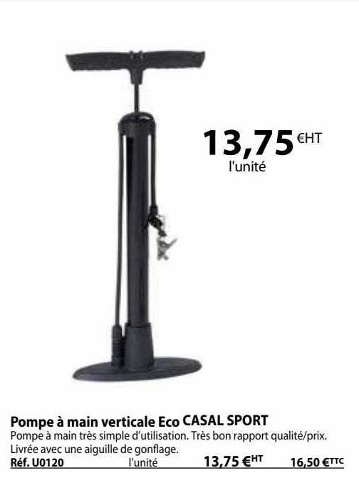 pompe à main verticale éco casal sport