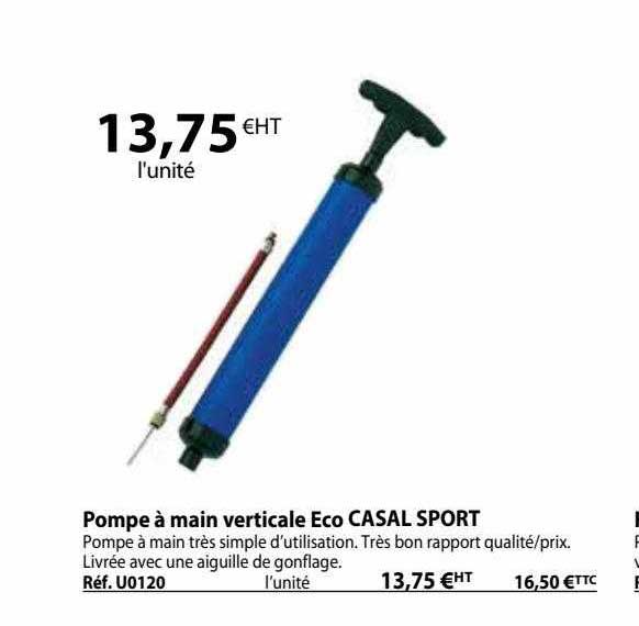pompe à main verticale eco casal sport