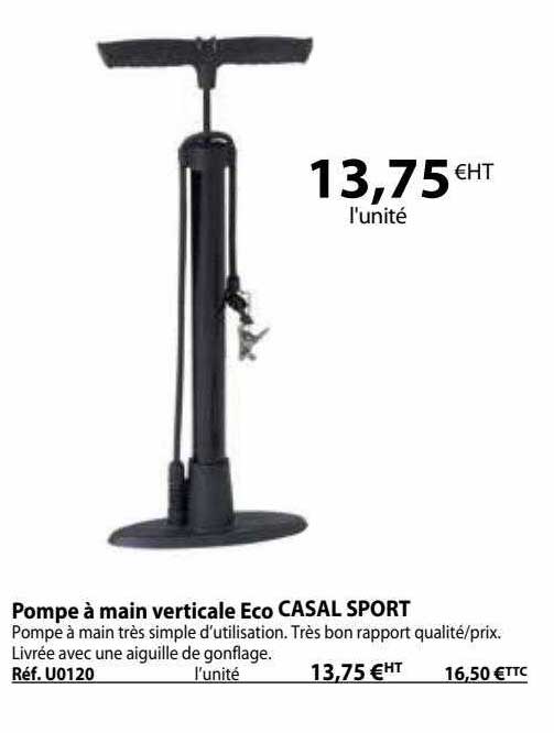 pompe à main verticale éco casal sport