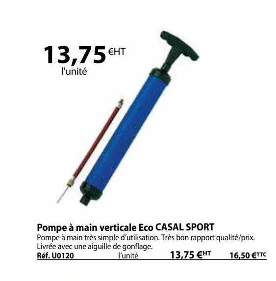 pompe à main verticale éco casal sport