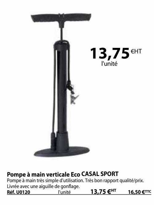 pompe à main verticale eco casal sport