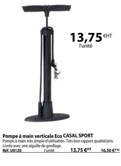 pompe à main verticale eco casal sport
