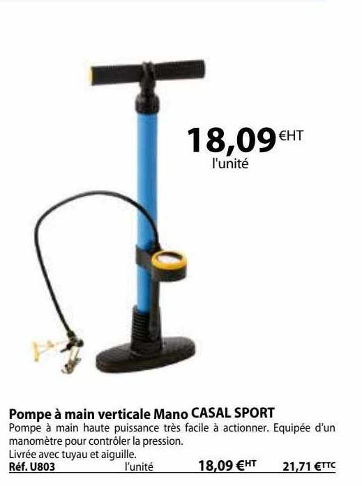 pompe à main verticale mano casal sport