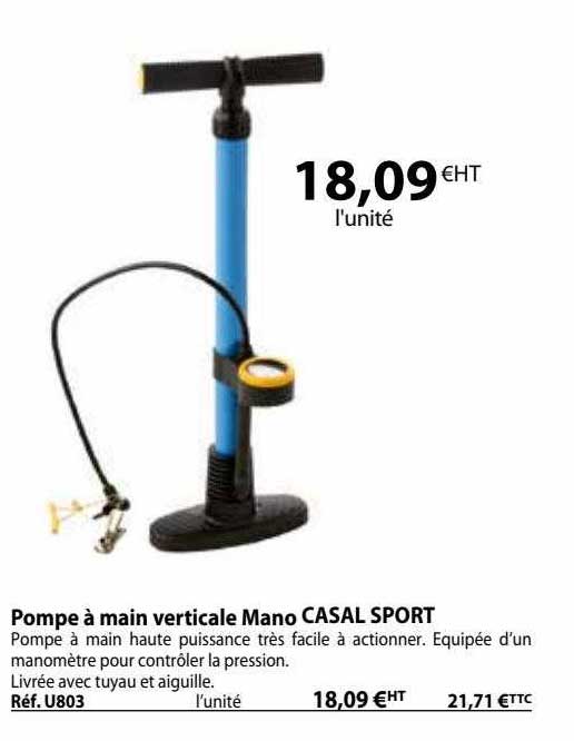 pompe à main verticale mano casal sport
