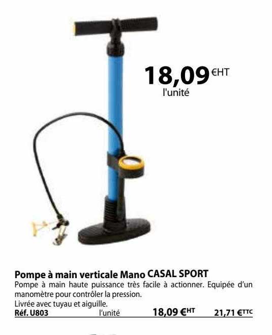 pompe à main verticale mano casal sport