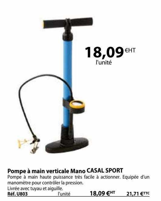 pompe à main verticale mano casal sport