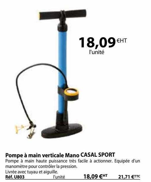 pompe à main verticale mano casal sport