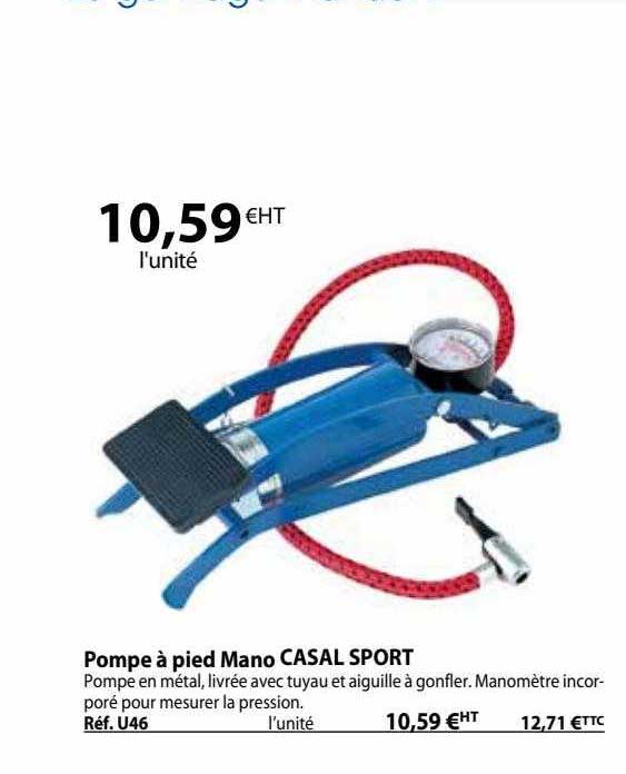 pompe à pied mano casal sport