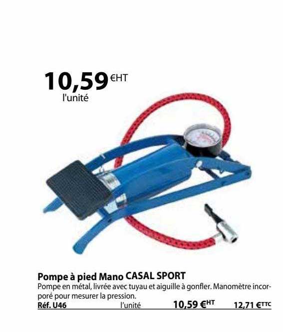 pompe à pied mano casal sport