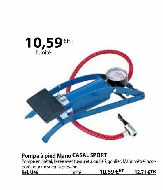 pompe à pied mano casal sport