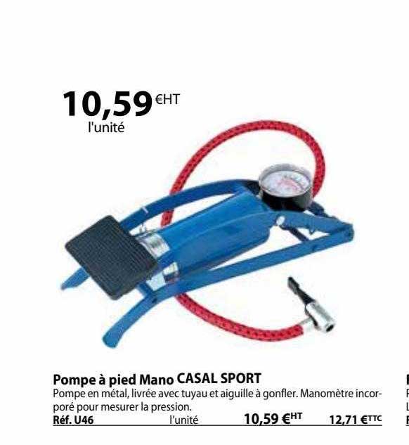 pompe à pied mano casal sport