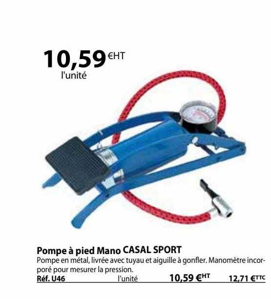 pompe à pied mano casal sport