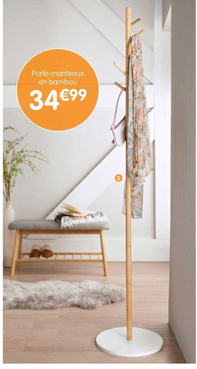 porte-manteaux en bambou