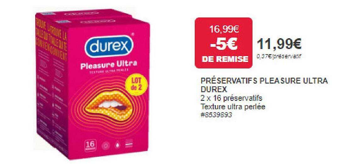 préservatifs pleasure ultra durex