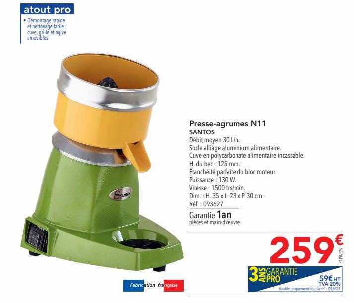 presse-agrumes n11 santos