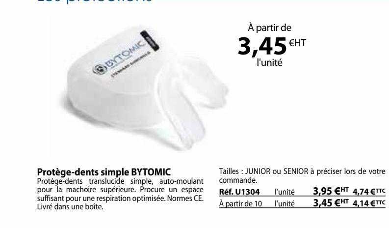 protège-dents simple bytomic