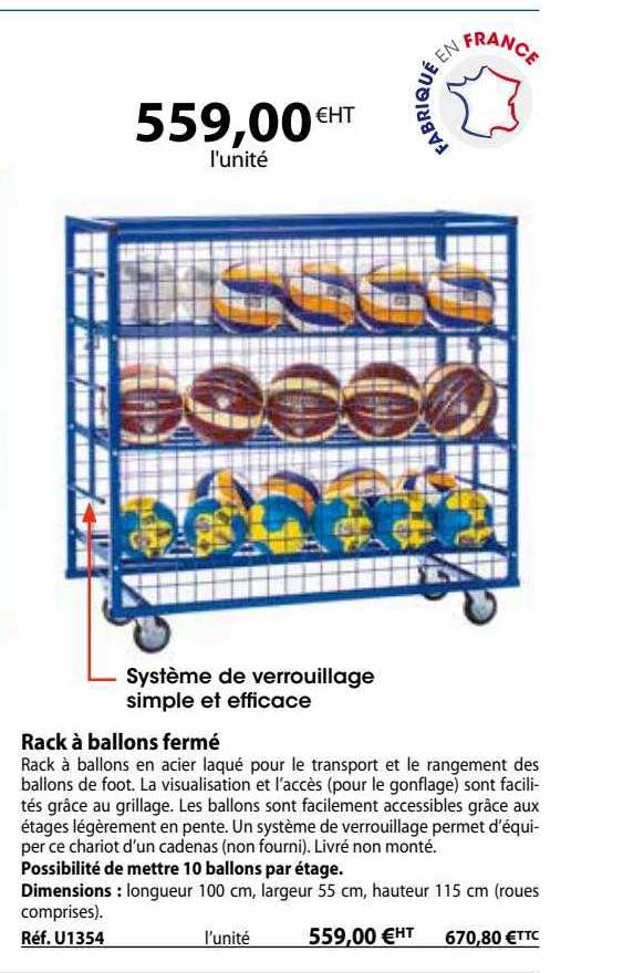 rack à ballons fermé