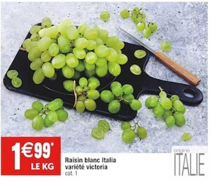raisin blanc italia variété victoria