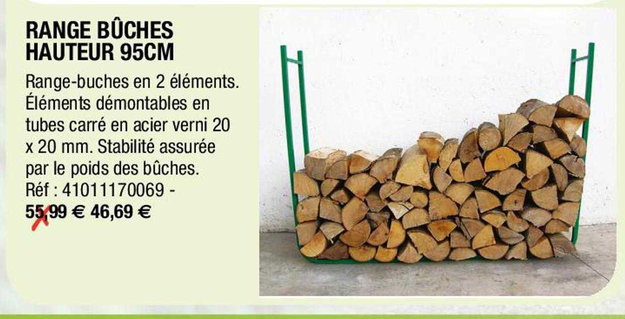 range bûches hauteur 95 cm