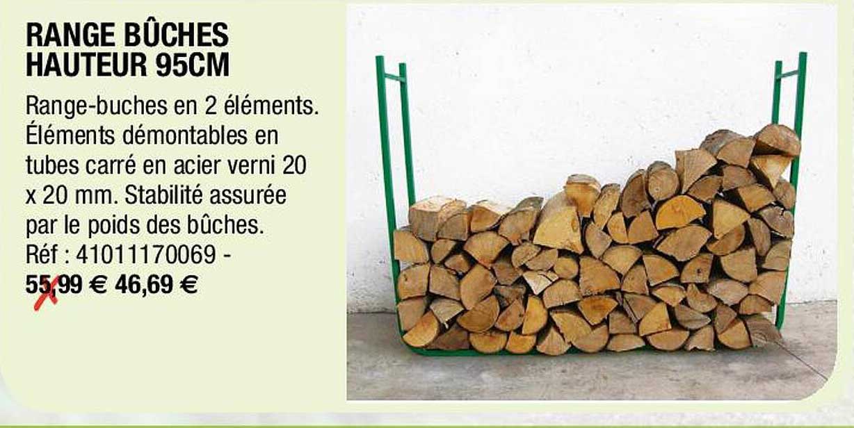 range bûches hauteur 95 cm