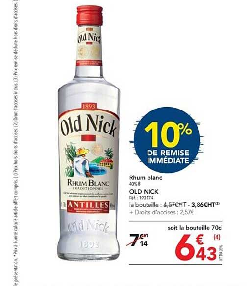 rhum blanc old nick