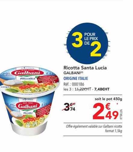 ricotta santa lucia galbani