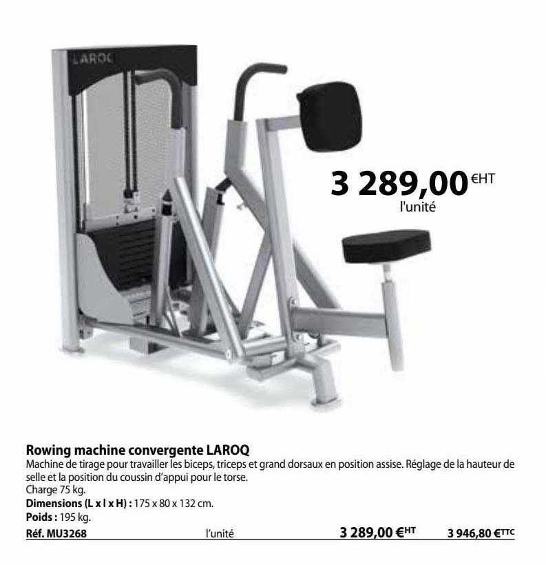 Rowing Machine Convergente Laroq