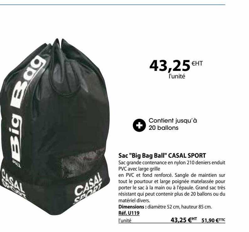 sac "big bag ball" casal sport