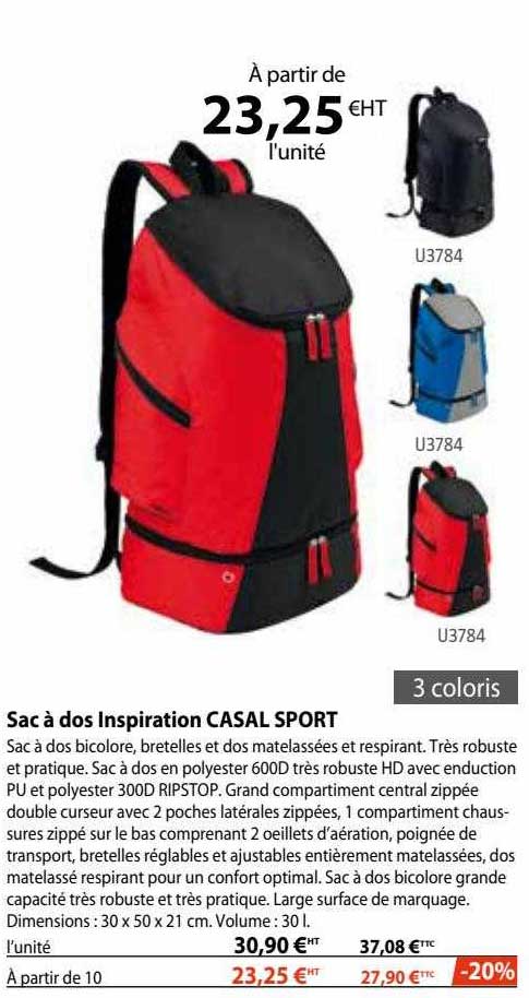sac à dos inspiration casal sport
