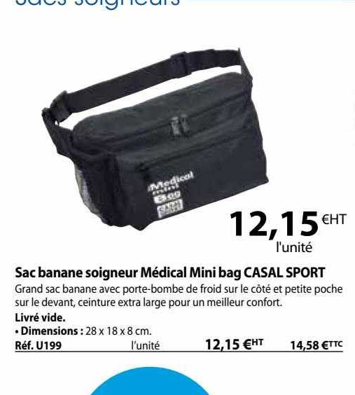 sac banane soigneur médical mini bag casal sport