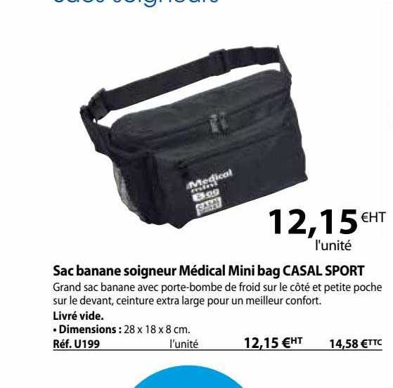 sac banane soigneur médical mini bag casal sport