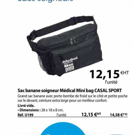 sac banane soigneur médical mini bag casal sport
