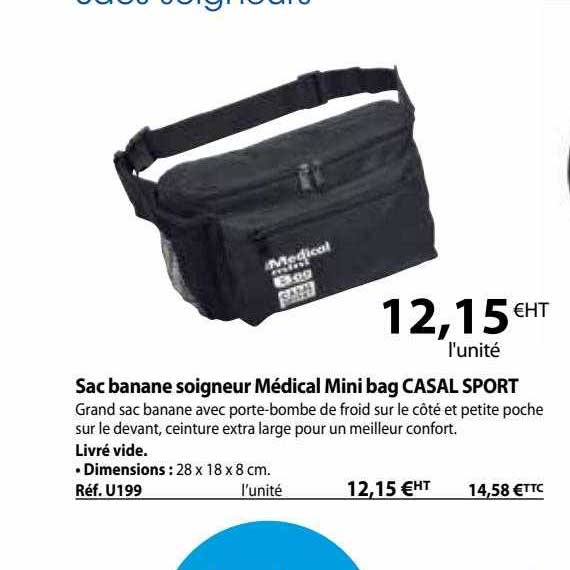 sac banane soigneur médical mini bag casal sport