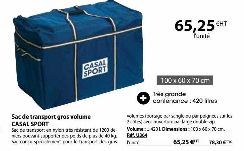 sac de transport gros volume casal sport