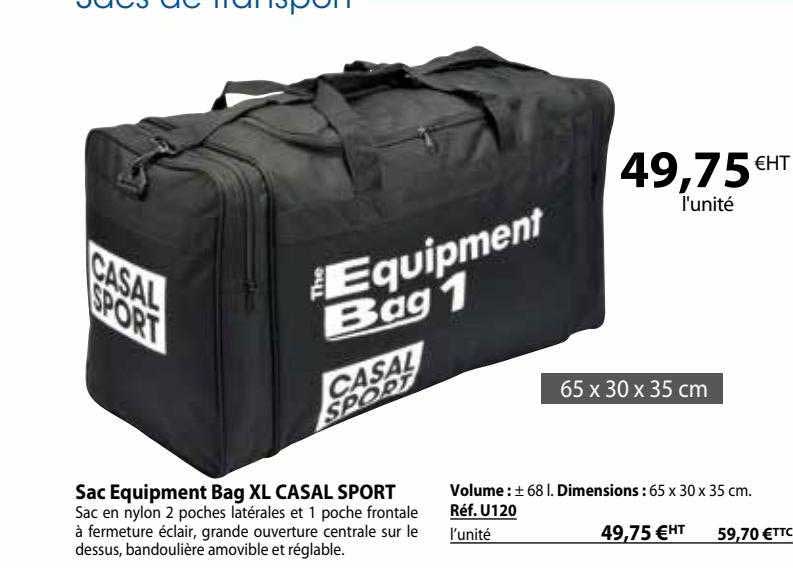 sac équipment bag xl casal sport