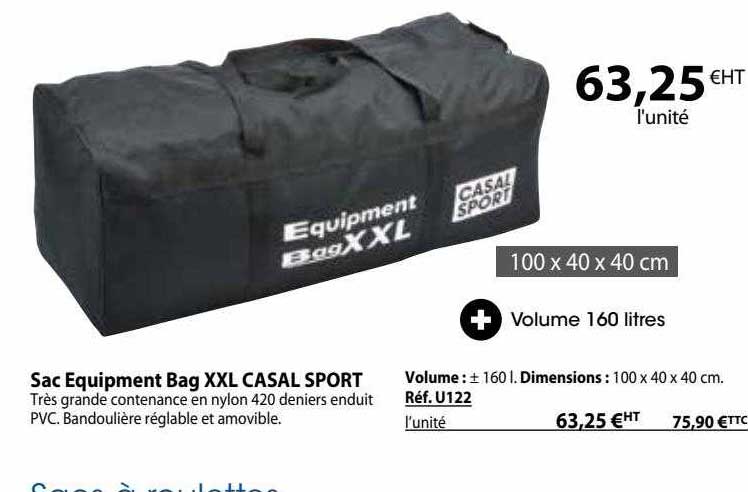 sac equipment bag xxl casal sport