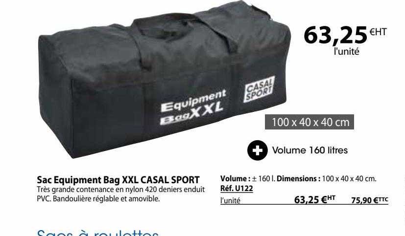 sac equipment bag xxl casal sport