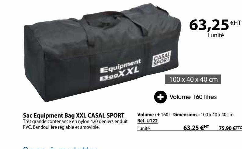 Sac Equipment Bag Xxl Casal Sport